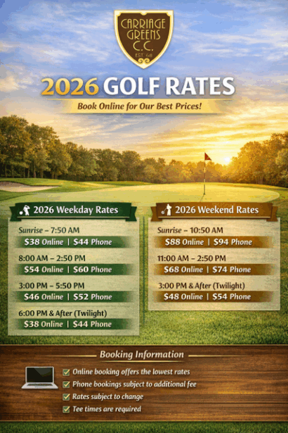 Golf Rates – Carriage Greens Country Club